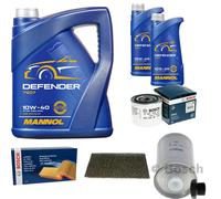 Bosch Controllo Set 7 L mannol Defender 10W-40 per Volvo 740 Familiare 745 2.3