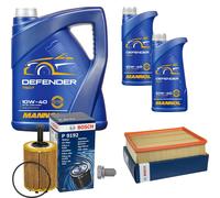Bosch Controllo Set 7 L mannol Defender 10W-40 per VW Transporter IV Autobus