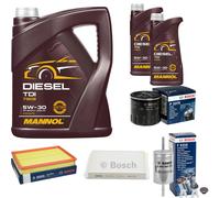 Bosch Controllo Set 7 L mannol Diesel Tdi 5W-30 per IN Legno Per Opel Meriva