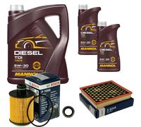 Bosch Controllo Set 7 L mannol Diesel Tdi 5W-30 per Opel Insignia A Calcio Paese