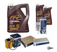 BOSCH Controllo Set 7 L MANNOL Diesel TDI 5W-30 Per Opel Vectra C