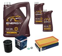 Bosch Controllo Set 7 L mannol Energia 5W-30 per Toyota Avensis Station Vagone