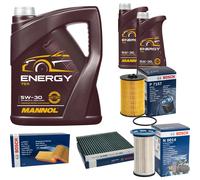 Bosch Controllo Set 7 L mannol Energia 5W-30 per VW Tiguan Allspace BW2