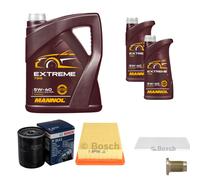 Bosch Controllo Set 7 L mannol extreme 5W-40 per Alfa Romeo 146 1.9 JTD 145