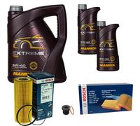 BOSCH Controllo Set 7 L MANNOL EXTREME 5W-40 Per Audi A5 Cabriolet S5