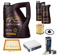 BOSCH Controllo Set 7 L MANNOL Extreme 5W-40 Per BMW 3er ActiveHybrid
