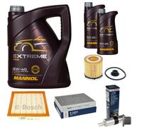 BOSCH Controllo Set 7 L MANNOL Extreme 5W-40 Per BMW 3er ActiveHybrid