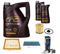 BOSCH Controllo Set 7 L MANNOL Extreme 5W-40 Per BMW 3er ActiveHybrid