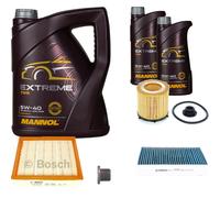 BOSCH Controllo Set 7 L MANNOL Extreme 5W-40 Per BMW 3er ActiveHybrid