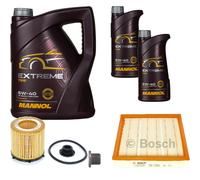 BOSCH Controllo Set 7 L MANNOL Extreme 5W-40 Per BMW 3er ActiveHybrid