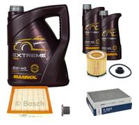 BOSCH Controllo Set 7 L MANNOL Extreme 5W-40 Per BMW 3er ActiveHybrid