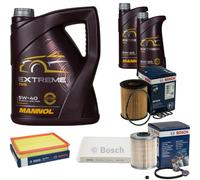 Bosch Controllo Set 7 L mannol extreme 5W-40 per IN Legno Per Opel Meriva
