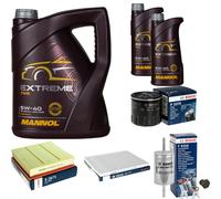 BOSCH Controllo Set 7 L MANNOL Extreme 5W-40 Per Opel Omega B 2.5 V6 3.0