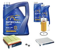 Bosch Controllo Set 7 L mannol Special Plus 10W-30 per Opel Omega (B