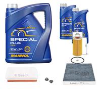 Bosch Controllo Set 7 L mannol Special Plus 10W-30 per Opel Zafira Una F75