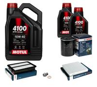 BOSCH Controllo Set 7 L MOTUL 4100 SYN-ERGY SPEC 10W40 Per Honda CR-V IV RM