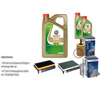 BOSCH Controllo Set 7 L Original Castrol EDGE FST 5W-30 LL Per VW New