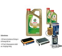 BOSCH Controllo Set 7 L Original Castrol EDGE FST 5W-30 LL Per VW New