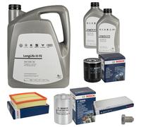 BOSCH Controllo Set 7 L VW Olio Motore 0W-30 LONG LIFE III FE Per Audi A4 2.6