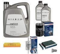 BOSCH Controllo Set 7 L VW Olio Motore 0W-30 LONG LIFE III FE Per Polo Classic