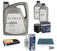 BOSCH Controllo Set 7 L VW Olio Motore 0W-30 LONGLIFE III FE Per Polo 1.4 16V