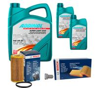 BOSCH Controllo Set 7L ADDINOL SUPER LIGHT 5W-40 Per Audi A3 8P1 S3 Quattro
