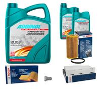 BOSCH Controllo Set 7L ADDINOL SUPER LIGHT 5W-40 Per Audi A3 8P1 S3 Quattro