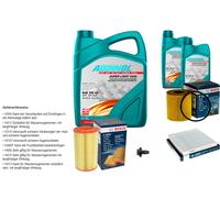 BOSCH Controllo set 7L ADDINOL SUPER LUCE 5W-40 per Fiat Ducato Cassa 250