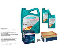 BOSCH Controllo set 7L ADDINOL SUPER LUCE 5W-40 per VW Transporter IV