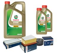 BOSCH Controllo Set 7L CASTROL EDGE 5W-30 C3 Per Opel Vivaro Kasten 2.0