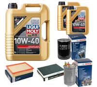 BOSCH Controllo Set 7L Liqui Moly Leichtlauf 10W-40 Per VW Polo Classic 64