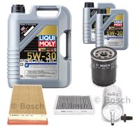 BOSCH Controllo Set 7L Liqui Moly Special Tec F 5W-30 Per Jaguar S-Type 4.2