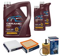 BOSCH Controllo Set 7L MANNOL Ceramic Pro 10W-40 Per Chrysler Sebring