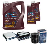 BOSCH Controllo Set 7L MANNOL Ceramic Pro 10W-40 Per Honda CR-V IV RM_ 2.0