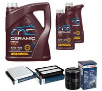 BOSCH Controllo Set 7L MANNOL Ceramic Pro 10W-40 Per Honda CR-V IV RM_ 2.0