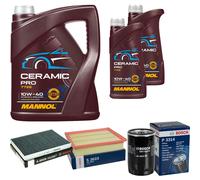 BOSCH Controllo Set 7L MANNOL Ceramic Pro 10W-40 Per VW Golf III 1H1 1.8