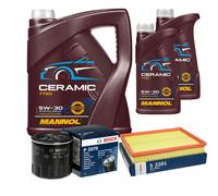Bosch Controllo Set 7L mannol Ceramica 5W-30 per Opel Astra H 1.6
