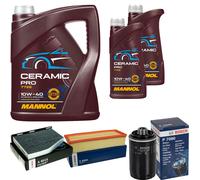 Bosch Controllo Set 7L mannol Ceramica Pro 10W-40 per . Audi Q3 8UB