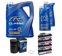 Bosch Controllo Set 7L mannol Classic 10W-40 Candele per Porsche