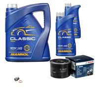 BOSCH Controllo Set 7L MANNOL Classic 10W-40 Per Rover 600 620 Sdi 45
