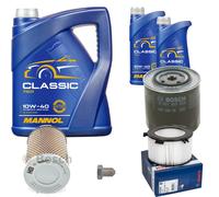 Bosch Controllo Set 7L mannol Classic 10W-40 per VW Transporter IV Box