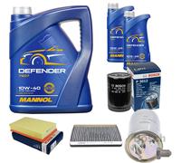 BOSCH Controllo Set 7L MANNOL Defender 10W-40 Per VW Passat Variant 1.9 TD