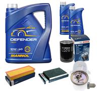 Bosch Controllo Set 7L mannol Defender 10W-40 per VW Seat Caddy II Box