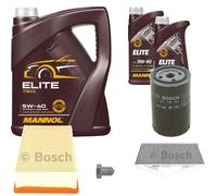 Bosch Controllo Set 7L mannol Elite 5W-40 per Audi A6 Avant