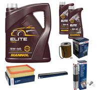 Bosch Controllo Set 7L mannol Elite 5W-40 per BMW Serie 3er Cabriolet 320 Ci