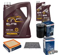 BOSCH Controllo Set 7L MANNOL Elite 5W-40 Per Chrysler Voyager IV RG