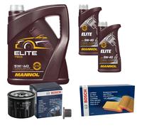 Bosch Controllo Set 7L mannol Elite 5W-40 per Renault Megane Scenico JA0