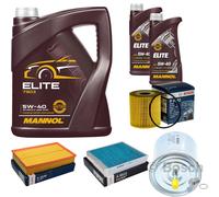 BOSCH Controllo Set 7L MANNOL ELITE 5W-40 Per Volvo S80 I TS XY 2.9 3.0 184