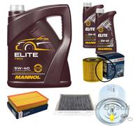BOSCH Controllo Set 7L MANNOL ELITE 5W-40 Per Volvo S80 I TS XY 2.9 3.0 184