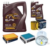 BOSCH Controllo set 7L MANNOL ELITE 5W-40 per Volvo S80 Io TS XY 2.9 3.0 184